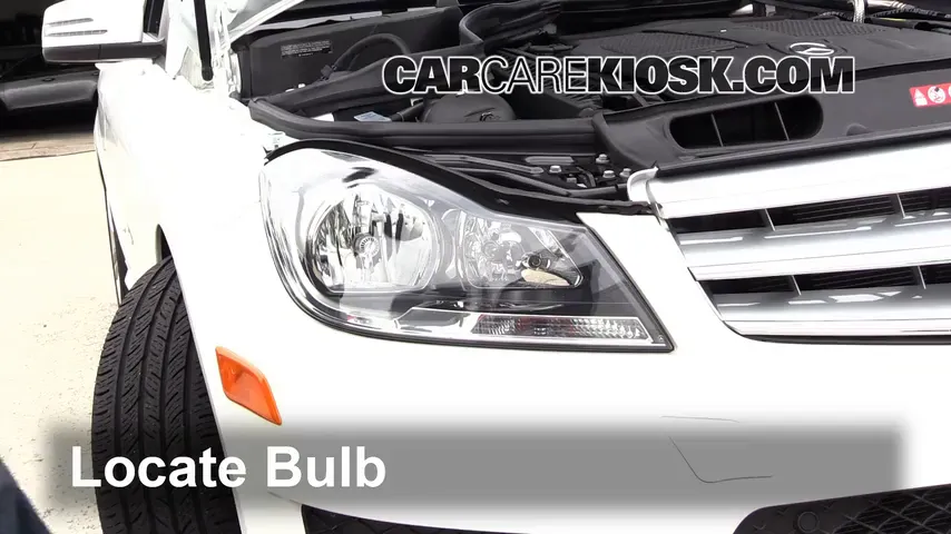 2013 Mercedes-Benz C300 4Matic Sport 3.5L V6 Lights Headlight (replace bulb)